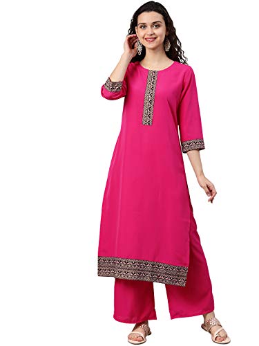 Image of ZIYAA Women's Crepe Straight Kurta