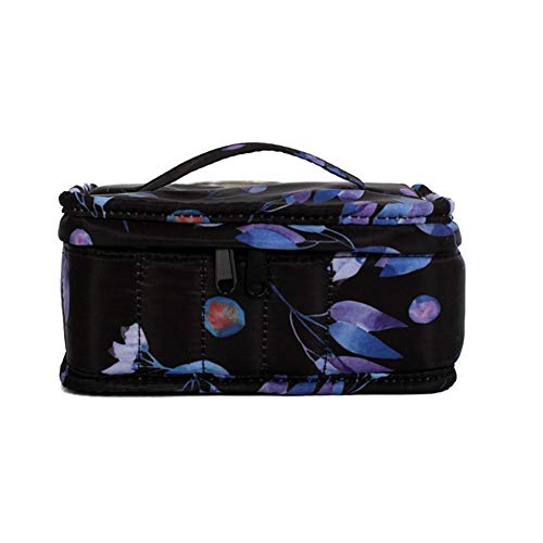 Preisvergleich Produktbild Ätherisches Öl Ständer Gestell Halter Organisator - Aufbewahrungskoffer Für Ätherische Öle Mit Blumenmuster Große Stoßfeste Ölflaschen-Tragetasche Für Die Heimreise