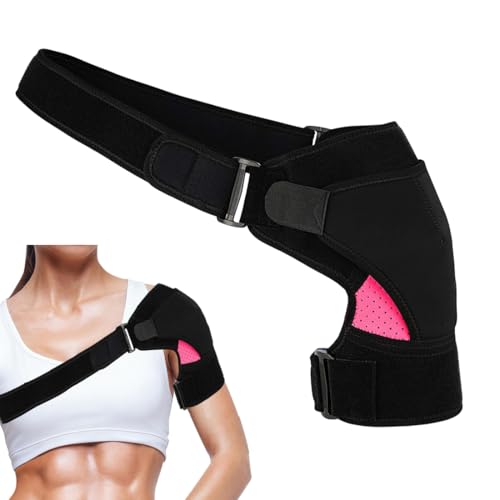 KAFZEL 1 Piezas Hombrera Ajustable de Neopreno Transpirable para Hombres y Mujeres, Soporte de Hombro con Almohadilla de Presión, Apta para Hombro Derecho o Izquierdo