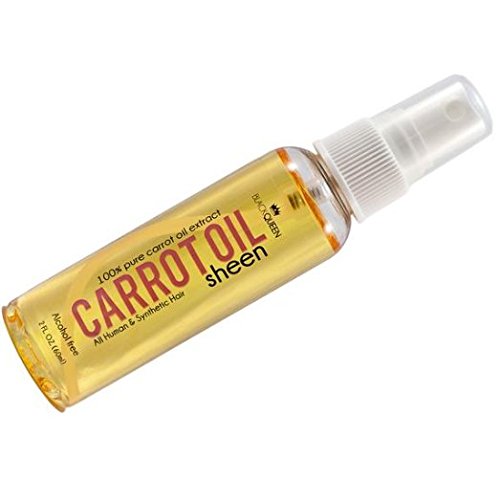 (PACK OF 3) BLACK QUEEN 100% CARROT OIL SHEEN (8 OZ)