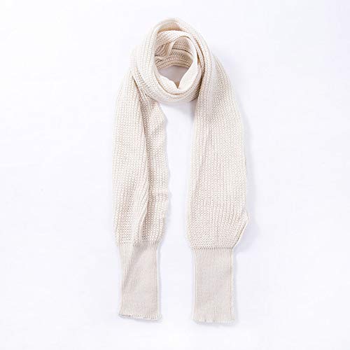 Women Autumn Winter Scarf Wrap Sweater Multi-Use Knitted wrap scarf with sleeves4