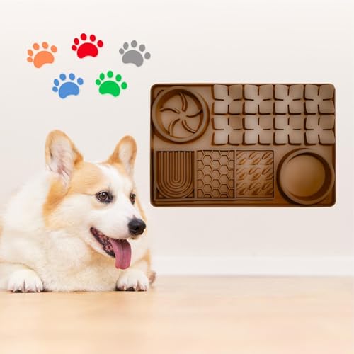 Tapis de léchage pour stopper l'anxiété des chiens et chats grognons