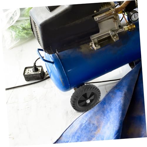 Roue compresseur en caoutchouc noir Lurrose (2pcs) résistante à l'usure - 6