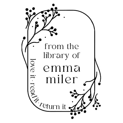 Stamp by Me | Custom Embosser Stamp | Book Stamp | Custom Rubber Stamp | Personalized Teacher Stamp | Custom Library Stamp | Rubber or Embosser Stamp (Rubber Stamp) Cover