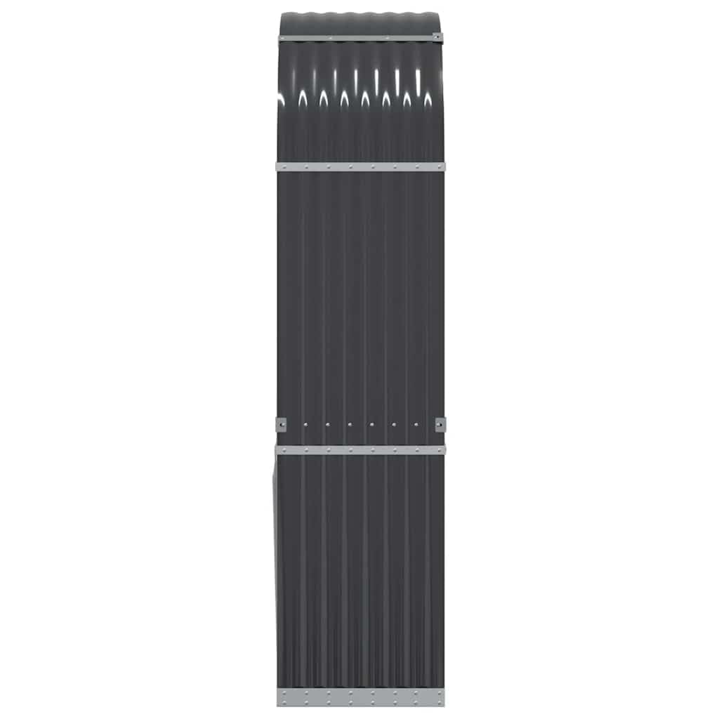 Générique Porte-bûches Anthracite 80x45x190 cm Acier galvanisé,Sacs & paniers à bûches,364560
