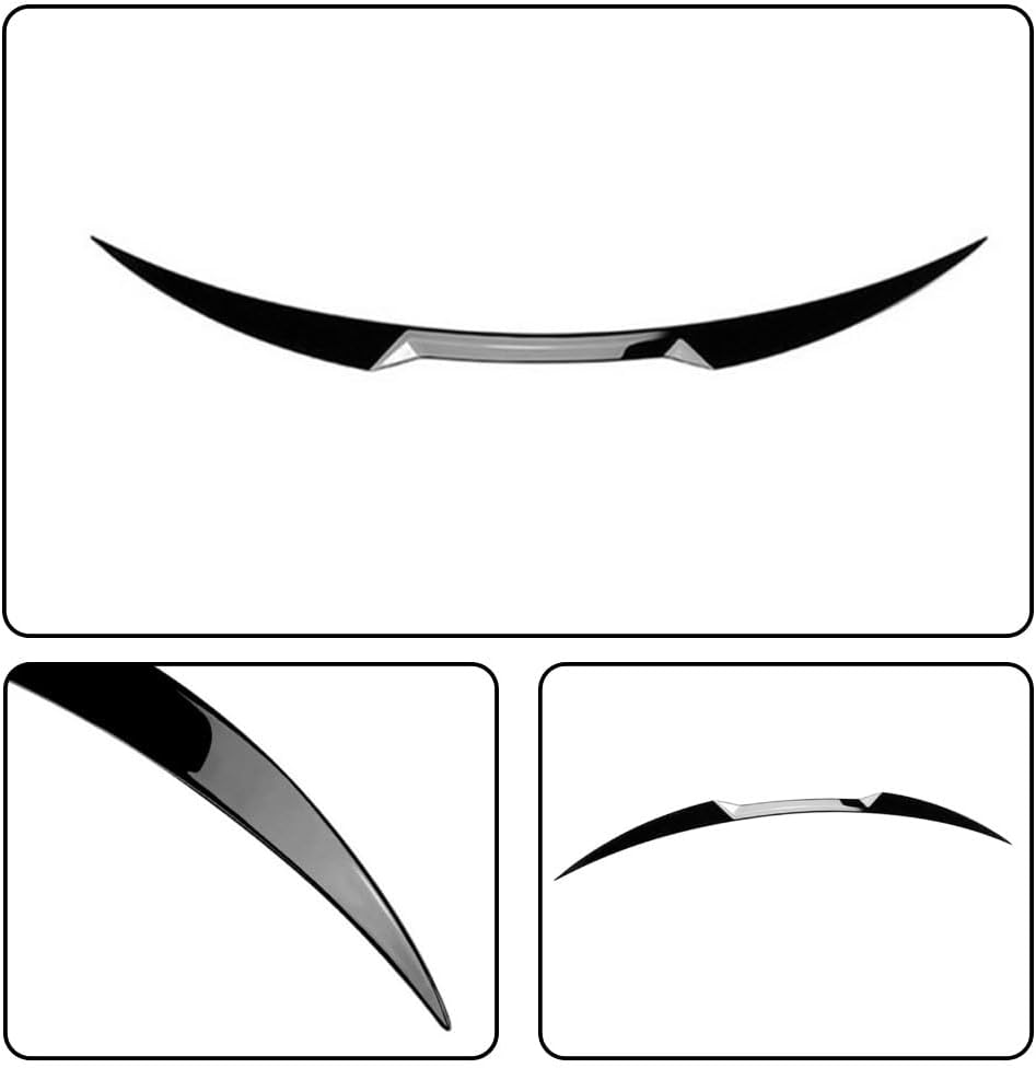 MCARCAR KIT Rear Trunk Spoiler for Alfa Romeo Giulia Sedan 2015-2024 Car Rear Boot Lid Highkick Spoiler Wing Lip Gloss Black