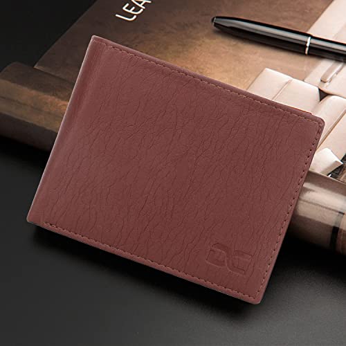 Image of Dezire Crafts Men Formal, Casual Black Artificial Leather Wallet (6 Card Slots) (Brown)