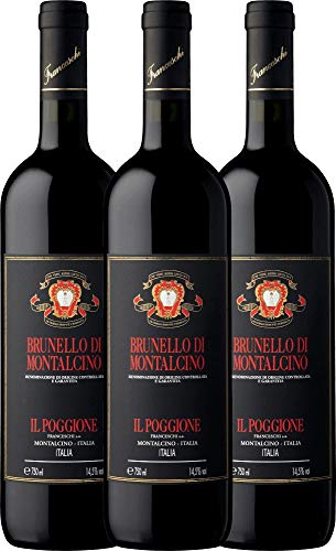 3er Weinpaket Rotwein - Brunello di Montalcino DOCG 2017 - Tenuta il Poggione...