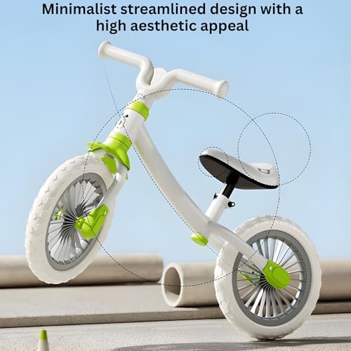 Image of Balance Bike for Safe, Durable, and Perfect for Learning Balance, No Pedal First Bicycle with Adjustable Seat and Handlebars , Ideal Training Bike for boys and girls 18 Month to 5 years (KB-191 Green)