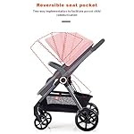 Klappbarer Kinderwagen，Kinderwagen Babywagen，Reisesystem Mit Baby Basket Anti-Shock Kombikinderwagen 0-3 Jahre 0-15 Kg，höhenverstellbarer Griff, Klein Faltbar, Leicht (Color : Blue)