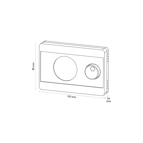Miniatura 3 de Coati - Termostato Digital, Control On Off, Compatible Con Sistemas De Calefacción Y Aire Acondicionado, Función Frío Calor, Rango De Temperatura 5 A 30 , Color Blanco