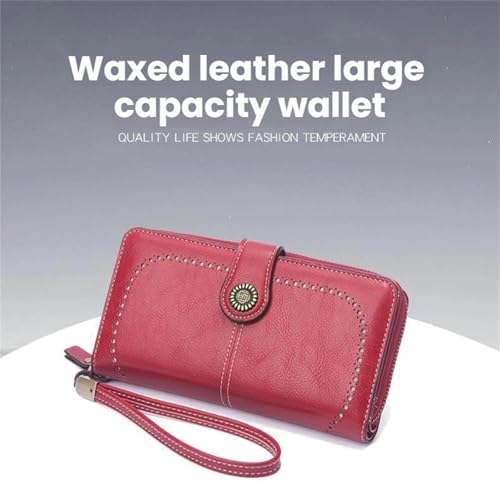 Civilizek/Beyonddraw Women's Fashion Zipper Wallet, Large Capacity Wristlet Clutch Wallet with Multiple Card Slots2