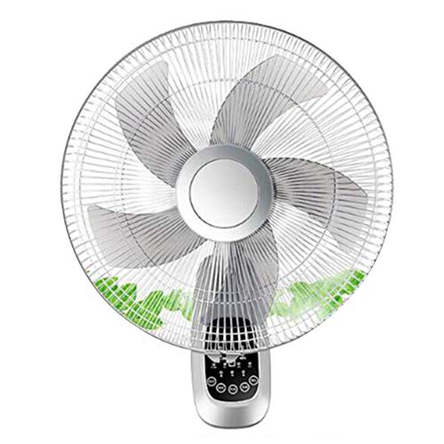 Genérico Ventilador De Pared Oscilante, Ventilador Silencioso De 16 Pulgadas, Ajuste De 3 Velocidades De Viento, Motor De 55 Vatios, Ventilador para Oficina Y Uso Doméstico (Remote Control)