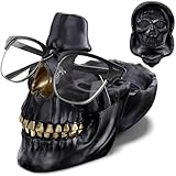 READAEER Skull Glasses Stand Holder, Black