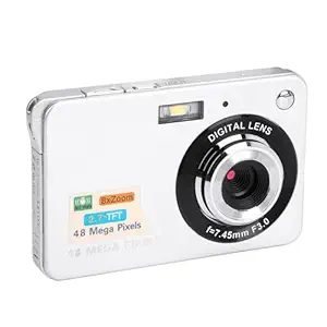 Digital Camera with Fill Light 2.7 Inch TFT LCD Screen Anti Shake 48MP 550mAh Auto Focus 8X Digital Zoom Camera for Present