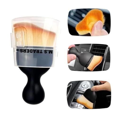 FAIRY FIRST® Car Interior Cleaner Brush Car Cleaning Brush Car Detailing Brush Soft Cleaning Brush Dashboard Multipurpose Car Brush Tool