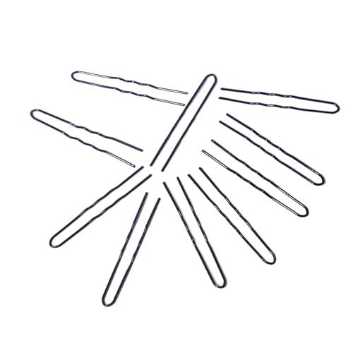 Image of MF HIGH PROFILE Jura Hair Pins for Women & Girls 200pcs|Small & Strong Hold Hair Styling Accessories | Stylish Hairpins for Bun, Juda, Party, Daily Use Hairstyling Clips 5.5cm (Black)