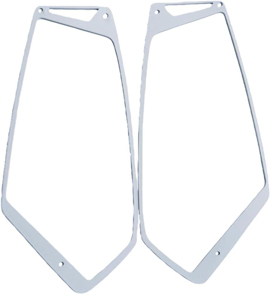2PCS White For Polaris Slingshot Parts Accessories Side Mirror Bezel Trim Kit 2015 2016 2017 2018 2019 2020 2021 2022 2023 2024