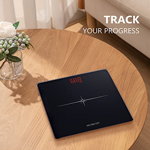 Nutri Fit EB5681-NF-B Digital Scale For Body Weight, Precision Bathroom Weighing Scale Step-On Technology High Capacity thumb #6