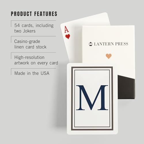 Lantern Press Baraja de Poker tamaño estándar con 52 cartas miniatura 3