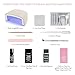 Nails.INC GelLED UV/LED Gel Nail Polish Manicure Starter Kit, Beginner Friendly, Art Manicure Salon At Home, LED Lamp, Pink Nail Polish, Manicure Tools, Primer, Base & Topcoat, Hema Free, 32 Pieces