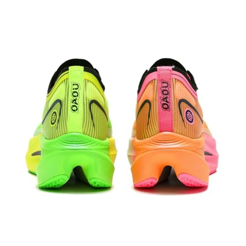 Image of Carbon Plate Marathon Running Racing Shoes Men Stable Support Shock-Relief Ultra-Light TPU Outsole Rebound Sneakers