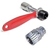 El removedor de soporte inferior se puede usar con un zócalo de 24 mm, una llave o una llave ajustable. Fácil y conveniente.