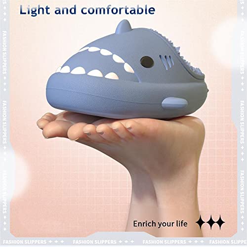 Zureto Shark Slides Winter, Adults and Kids Winter Plush Warm Slippers, Soft Comfy Shark Slippers3