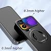 Funda a prueba de caídas para Xiaomi 17Pro Max/17/17Pro, protección magnética a prueba de golpes, cubierta esmerilada con soporte oculto (17Pro Max) negro 8