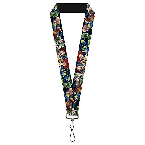 Buckle-Down Unisex Lanyard - 1.0 Toy Story Characters Running2 Denim Rays Key Chain, Multicolor, One Size UK Cover