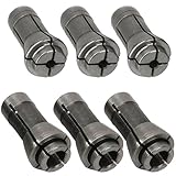 6 Pack Die Grinder Collet, Grinding Machine Clamping Collet Adapter 1/4