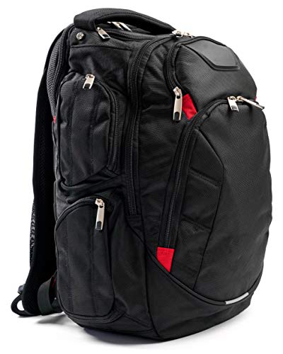 Universal Backpack - Sports, Active, Travel, Day, Laptop, Business Bag - Black (Black)