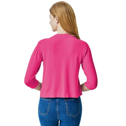 Image of Ciormis 2024 Shrug Cardigan for Dress-3 /4 Sleeve Women's Cropped Shrugs Sweater Open Front