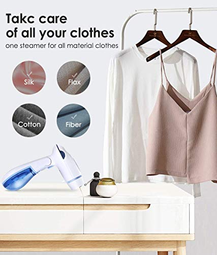 Steamers for Clothes,Handheld Mini Garment Steamer with Foldable Design for Travel and Home,Powerful Wrinkle Remover with 360°Anti-Leak,13s Fast Heat-Up, Auto-Off Portable Fabric Steamer - Thumbnail 5