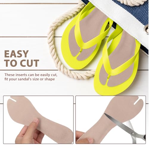 Image of Beavorty Adhesive Sandal Inserts with Arch Cushion Support Cushioned Insoles for Women Non-Slip Thin Sandal Cushion Pads for Foot Comfort and Pressure Relief