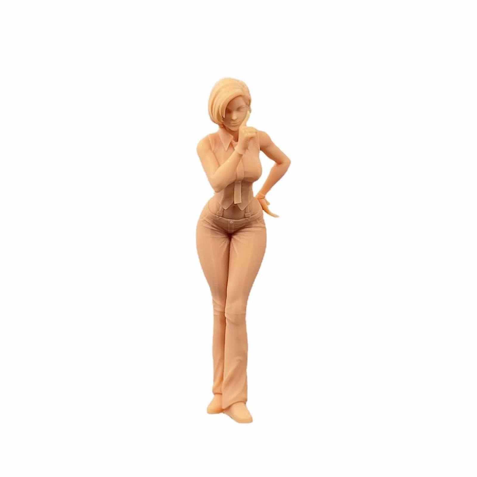 ZEDACAKAI 1/35 Figure Enquêteurs Homme Boxer Femme Scouts Modèle Costumes Miniature Scène GK Besoin d'être Coloré par Yourself N°1