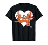 David Wright Baseball Heart T-Shirt - Apparel T-Shirt