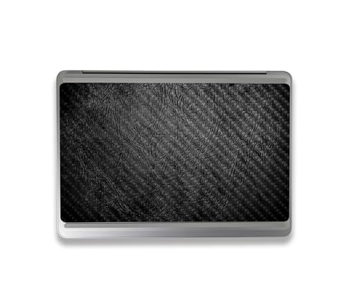 Image of MightySkins Carbon Fiber Skin Compatible with Microsoft Surface Laptop Studio 2 (2023) Full Wrap Kit - Black Leather | Protective, Durable Textured Carbon Fiber Finish | Made in The USA