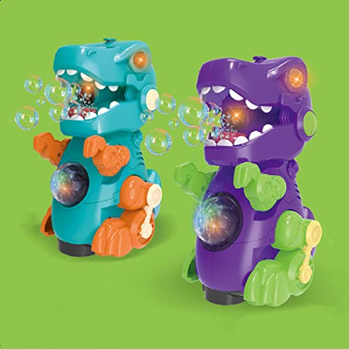 Image of SUPER ANGEL Dino Bubble Machine Toy Bubble Maker Series for Kids Toys with Dinosaur Bubble Toy