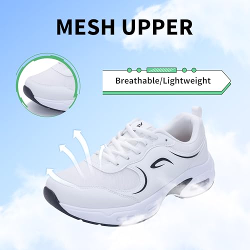 Womens Walking Shoes with Arch Support | Orthotic Sneakers for Plantar Fasciitis Foot Heel Pain Relief | Tennis Running Shoes US 6.5-11 6