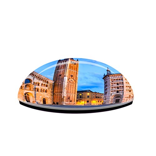 Imán decorativo redondo de cristal y vidrio Weekino miniatura 3