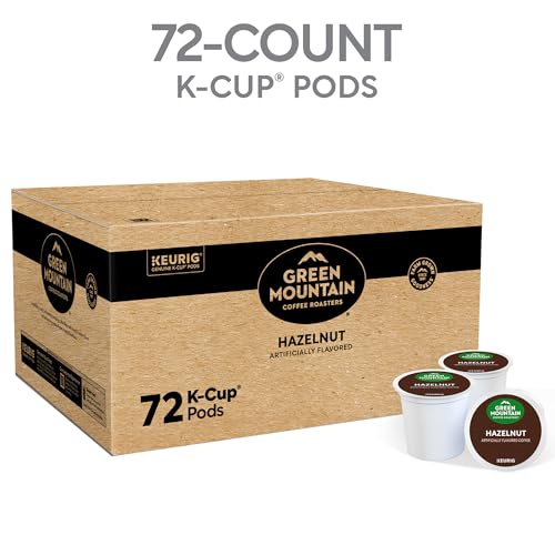 Image of Green Mountain Coffee Roasters Hazelnut Keurig Single-Serve K-Cup pods, Light Roast Coffee, 72 Count