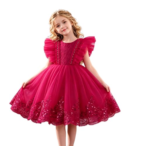Vestido de niña de flores con volantes y tul suave sin mangas