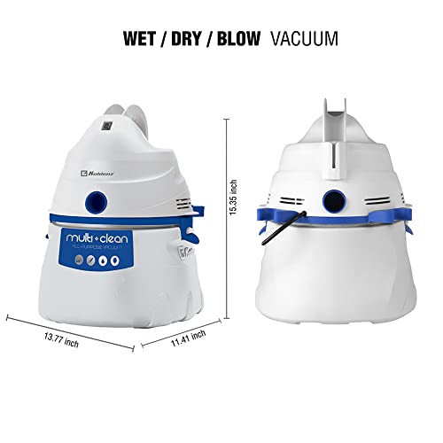 Koblenz Wd-380K2B Portable Wet-Dry Vacuum, 3 Gallon 2.0Hp W/Adjustable Floor Tool, Designer Series, White-5 Year Warranty #TOP1