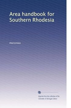Paperback Area handbook for Southern Rhodesia Book