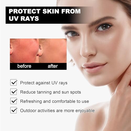 Generic SPF 50+ PA+++ Rice Extract Sunscreen Spray, Refreshing Hydrating Broad Spectrum UV Protection & Brightening Mist, Lightweight Non-Greasy for Face & Body, 100ML