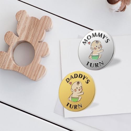 Image of New Parent Decision Coin Funny Pregnancy Gifts for First Time Moms Dads, Cute New Parents Gift Mommy Daddy Couples Gift Ideas, Gag Gift for Shower Birthday Fathers Day