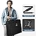 Garment Bags for Travel, Carry On Garment Bag for Business Trips with Shoulder Strap, Mancro Waterproof Foldable Luggage Hanging Suit Bags Gift for Men Women, 2 in 1 Suitcase for Coats, Suits (Black)