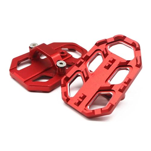 Para NC700X Para NC700S Para NC700 XS Para NC 700 700X Reposapiés Anchos Pedales Estriberas Moto(Rojo)