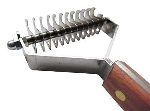 image for Mars Coat King Double Wide Dematting Undercoat Grooming Rake Stripper 